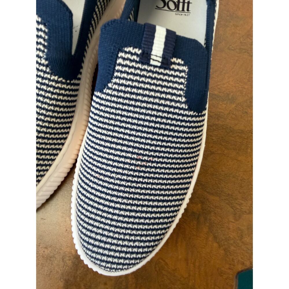 NIB Sofft Frayda Blue White Nautical Stripe Tennis Shoe #0372 US 6.5 - Picture 5 of 8